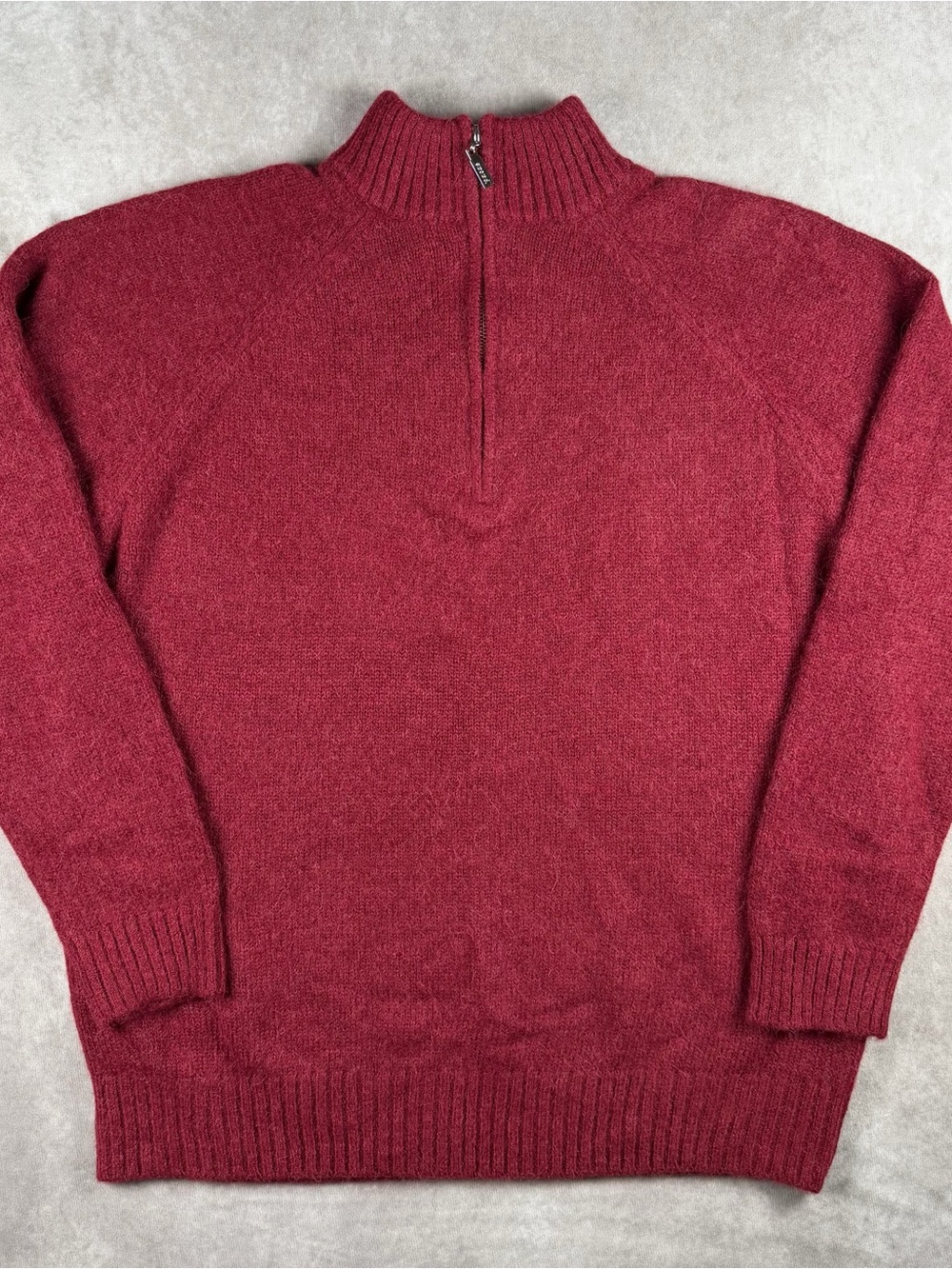 Pacas Baby Alpaca Wool Quarter Zip Sweater XXL